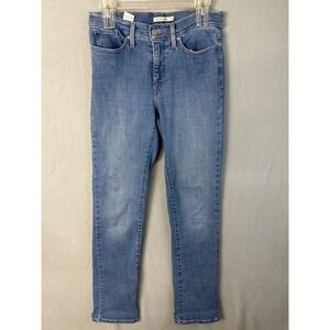Levi Strauss Co 314 Shaping Straight Jeans Womens Blue Denim Size 29x32